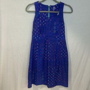 Title Nine Womens Trouble Athletic Dress Size 6 Golf Tennis Dress Blue Purple